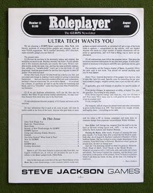 Imagen del vendedor de Roleplayer, Number 11: The GURPS Newsletter (Magazine) a la venta por Wayne's Books