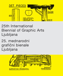 Bild des Verkufers fr 25e biennale internationale des arts graphiques de ljubjana catalogue (English / Slovenian) zum Verkauf von Antiquariat UEBUE