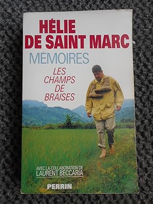 Imagen del vendedor de Memoires - Les champs de braises - Avec la collaboration de Laurent Beccaria a la venta por Frederic Delbos