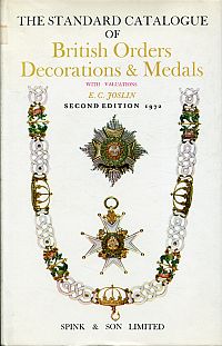 Bild des Verkufers fr The standard catalogue of British orders, decorations and medals. zum Verkauf von Bcher Eule