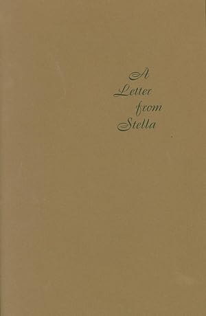 Image du vendeur pour A Letter From Stella: AQn Epilogue to the Publication of C-S The Master Craftsman mis en vente par Eureka Books