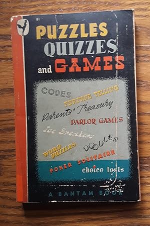 Imagen del vendedor de Puzzles, Quizzes and Games a la venta por Grandma Betty's Books