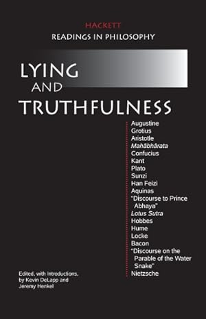Imagen del vendedor de Lying and Truthfulness a la venta por GreatBookPricesUK