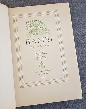 Bild des Verkufers fr Bambi: A Life in the Woods zum Verkauf von La Basse Fontaine