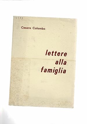 Immagine del venditore per Lettere alla famiglia. venduto da Libreria Gull