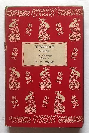 Bild des Verkufers fr Humorous Verse: An Anthology. zum Verkauf von Monkey House Books