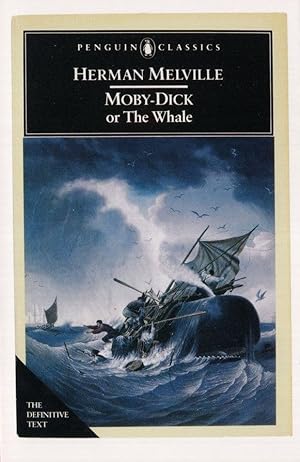 Herman Melville Moby Dick & The Whale 1992 Book Postcard