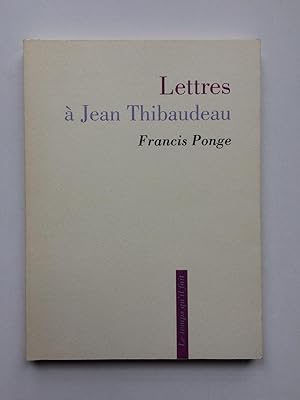 Lettres à Jean THIBAUDEAU