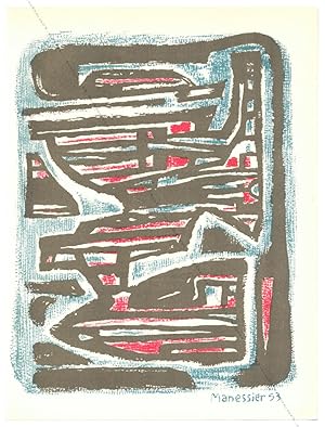 Sans titre 2 / untitled 2. Lithographie originale / original lithograph de Alfred MANESSIER.