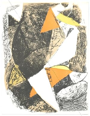 Cheval et cavalier. Lithographie originale / original lithograph de Marino MARINI.