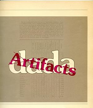Seller image for DADA ARTIFACTS [EXHIBITION CATALOG] for sale by Studio Books
