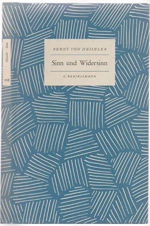 Seller image for Sinn und Widersinn. Novellen. for sale by Antiquariat Dwal