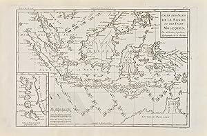 Carte des Isles de la Sonde, et des Isles Moluques [two maps on one sheet] [Map of the Sunda Isla...