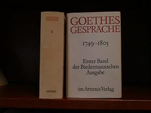 Bild des Verkufers fr Goethes Gesprche Band 1 + 2 (von 4) der Biedermann Ausgabe. Band 1: 1749 bis 1805; Band 2: 1805 bis 1817; zum Verkauf von Der-Philo-soph