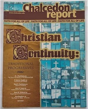 Image du vendeur pour Chalcedon Report No. 434 (October 2001): A Monthly Report Dealing With the Relationship of Christian Faith to the World (Magazine) mis en vente par Bloomsbury Books