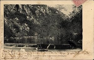 Image du vendeur pour Ansichtskarte / Postkarte Saint Mesmin Dordogne, Digue du Saut Ruban sur l'Auvezerre mis en vente par akpool GmbH