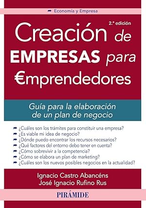 Imagen del vendedor de CREACIN DE EMPRESAS PARA EMPRENDEDORES. a la venta por Librera Smile Books