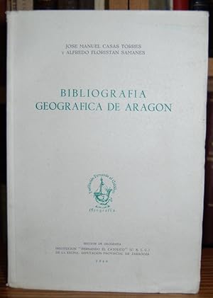 Image du vendeur pour BIBLIOGRAFIA GEOGRAFICA DE ARAGON mis en vente par Fbula Libros (Librera Jimnez-Bravo)