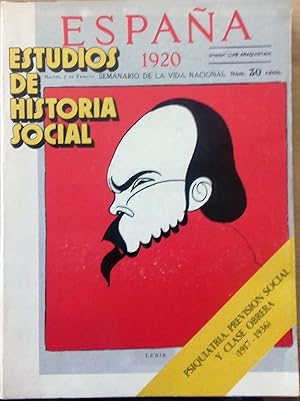 Seller image for ESTUDIOS DE HISTORIA SOCIAL N 14. 1980 (PSIQUIATRA, PREVISIN SOCIAL Y CLASE OBRERA (1917-1936) for sale by Itziar Arranz Libros & Dribaslibros