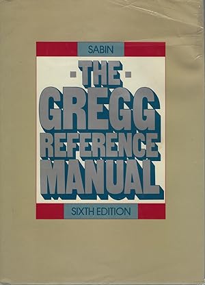 Image du vendeur pour Gregg Reference Manual mis en vente par The Eclectic Eccentric
