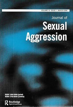 Immagine del venditore per Volume 12; Issue 1. Journal of Sexual Aggression. 2006. venduto da Fundus-Online GbR Borkert Schwarz Zerfa