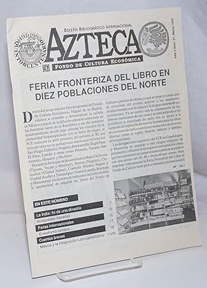 Imagen del vendedor de Azteca: Boletn Bibliogrfico Internacional: Ao 2 Num. 21, Marzo 1992 a la venta por Bolerium Books Inc.