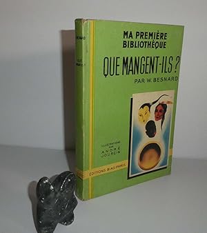 Seller image for Que mangent-ils ? Illustrations par Andr Jourcin. Ma premire bibliothque. ditions Bias. Paris. 1947. for sale by Mesnard - Comptoir du Livre Ancien