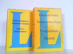 Image du vendeur pour Langenscheidts Taschenwrterbuch der neugriechischen und deutschen Sprache. Neugriech. - Deutsch / Deutsch - Neugriechisch. Hier Band 1 und 2 in 2 Bchern komplett. mis en vente par Antiquariat Ehbrecht - Preis inkl. MwSt.