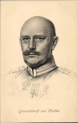 Künstler Ansichtskarte / Postkarte Generaloberst Helmuth Johannes Ludwig von Moltke, Portrait, St...