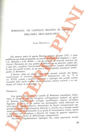 Bominaco: un castello recinto di cresta nell'area dell'Aquilano.