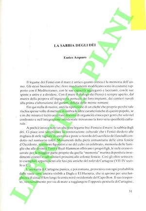 Image du vendeur pour La sabbia degli dei. mis en vente par Libreria Piani