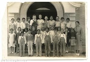 Rock Island, Colorado County, Texas 1930s School Class Photo