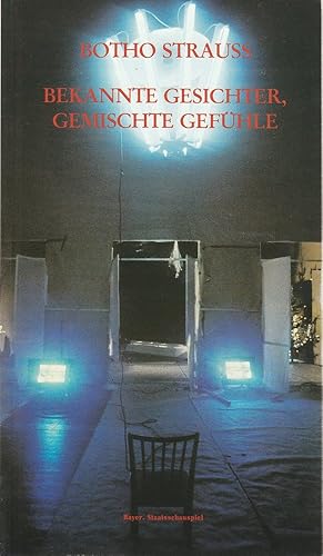 Bild des Verkufers fr Programmheft Botho Strauss BEKANNTE GESICHTER GEMISCHTE GEFHLE Premiere 17. Dezember 1987 zum Verkauf von Programmhefte24 Schauspiel und Musiktheater der letzten 150 Jahre