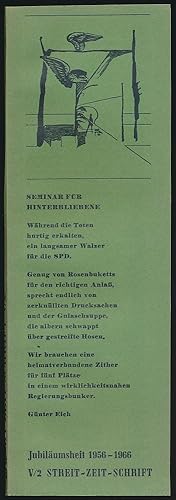 Bild des Verkufers fr Streit-Zeit-Schrift. V, I. September 1966. Jubilumsheft 1956-1966. zum Verkauf von Antiquariat Lenzen