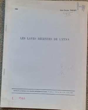 Bild des Verkufers fr LES LAVES RECENTES DE L'ETNA, zum Verkauf von Libreria antiquaria Pagine Scolpite