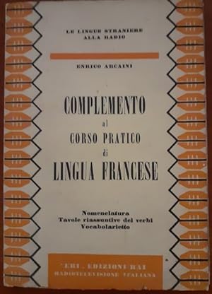 COMPLEMENTO AL CORSO PRATICO DI LINGUA FRANCESE,