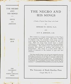 Bild des Verkufers fr The Negro and His Songs, A Study of Typical Negro Songs in the South zum Verkauf von Babylon Revisited Rare Books