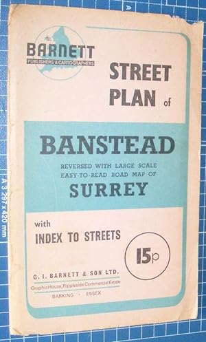 Barnett Street Plan of Banstead Surrey