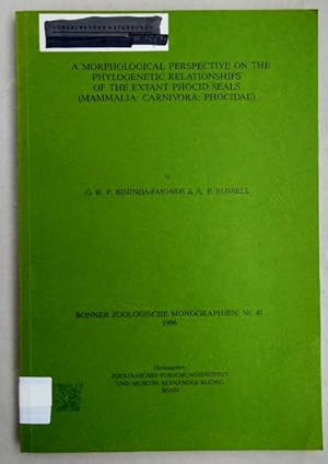 Bild des Verkufers fr A morphological perspective on the phylogenetic relationships of the extant phocid seals (Mammalia, Carnivora, Phocidae). zum Verkauf von Wissenschaftl. Antiquariat Th. Haker e.K