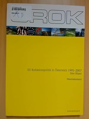 Immagine del venditore per EU-Kohsionspolitik in sterreich 1995-2007. Eine Bilanz. Materialienband venduto da avelibro OHG