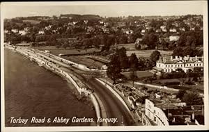 Bild des Verkufers fr Ansichtskarte / Postkarte Torquay South West England, Torbay Road, Abbey Gardens zum Verkauf von akpool GmbH