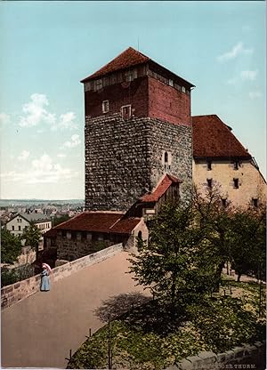 Deutschland, Nürnberg. Fünfeckiger Turm.
