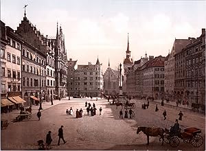 Deutschland, München. Marienplatz.