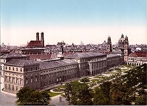 Deutschland, München. Kgl. Residenz und Hofgarten.