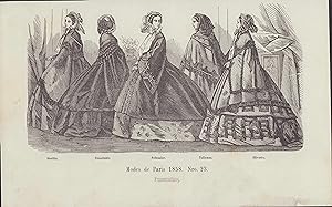 Seller image for Modes de Paris 1858. Nro. 23. Stahlstich. for sale by ANTIQUARIAT Franke BRUDDENBOOKS