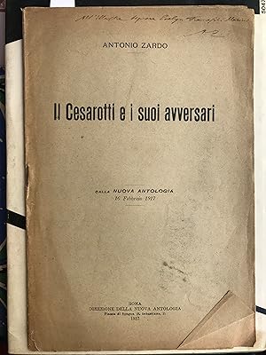 Il Cesarotti e i suoi avversari. Dalla Nuova Antologia 16 Febbraio 1917