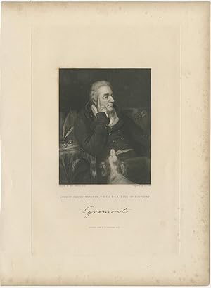 Antique Portrait of George O'Brien Wyndham (1837)