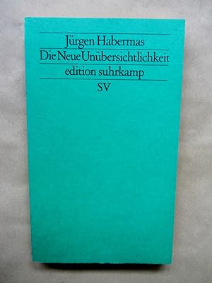 Immagine del venditore per Die Neue Unbersichtlichkeit. Kleine Politische Schriften V. ("edition suhrkamp. Neue Folge", 321) venduto da Versandantiquariat Dr. Wolfgang Ru