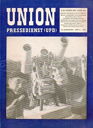 Bild des Verkufers fr Union Pressedienst (UPD) 17.Jahrgang 1967 Heft 5 (1 Heft) zum Verkauf von Clivia Mueller