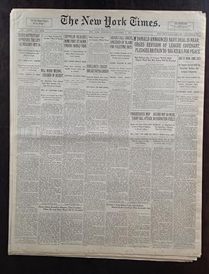 NEW YORK TIMES WALL STREET PRE-STOCK MARKET CRASH HIGHEST PEAK 1929: Vol. 78, No. 26,156, Septemb...